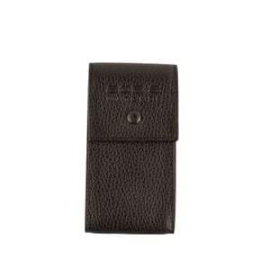 Italian Leather Watch Pouch - Black