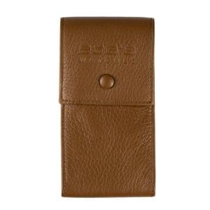 Italian Watch Pouch - Embossed Brown