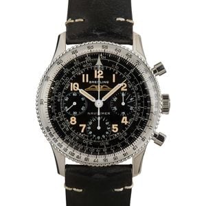 Pre-Owned Breitling Navitimer Stainless Steel on Leather Strap