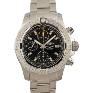 Breitling Avenger Chronograph 45 Stainless Steel Black Dial