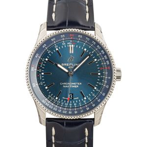 Breitling Navitimer Automatic 41 Blue Dial & Leather Strap