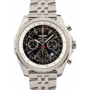 Pre-owned Breitling Bentley Black Dial