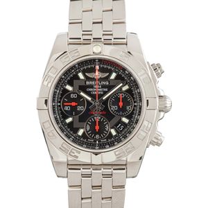 Pre-owned Breitling Chronomat 41 Black Dial