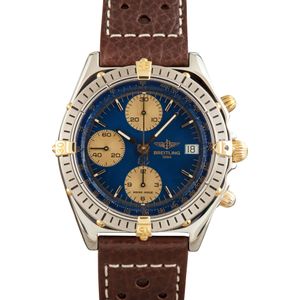 Pre-owned Breitling Chronomat Blue Dial