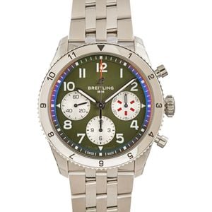 Breitling Classic AVI Chronograph 42 Curtiss Warhawk Green Dial