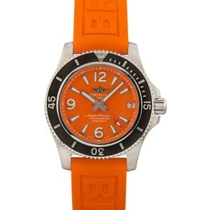 Breitling Superocean 36 Orange Dial