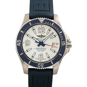 Pre-owned Breitling Superocean Automatic Blue Bezel