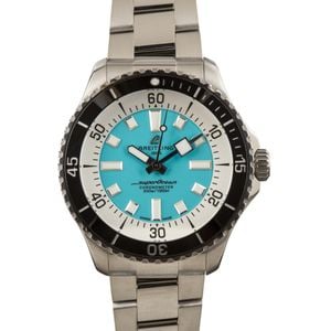 Breitling Superocean Automatic 44 Turquoise Blue Dial