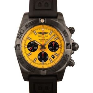 Pre-Owned Breitling Chronomat 44 Blacksteel