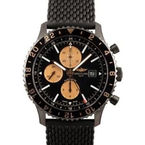 New Breitling Chronliner Chrono Black Steel Index Dial