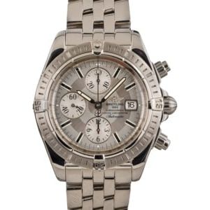 Pre-owned Breitling Chronomat Silver Dial