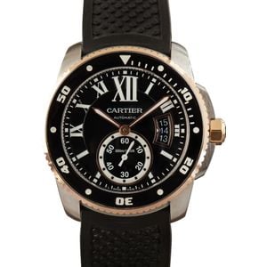 Cartier Caliber De Cartier Diver Steel & Rose Gold