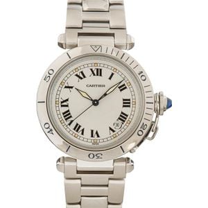 Cartier Pasha White Roman Dial