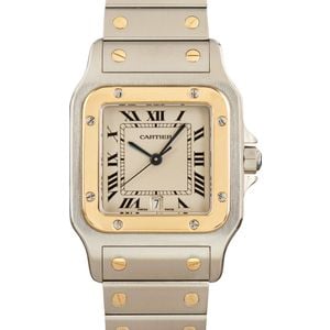 Cartier Santos Galbee 18k Gold & Steel