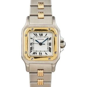 Cartier Santos Galbee Steel & 18k Yellow Gold