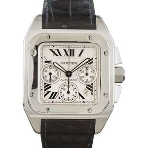 Used Cartier Santos 100 Stainless Steel