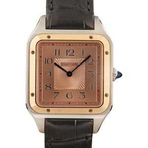 Cartier Santos Dumont Steel & 18k Rose Gold