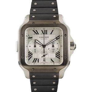 Cartier Santos De Cartier Chronograph Roman Dial