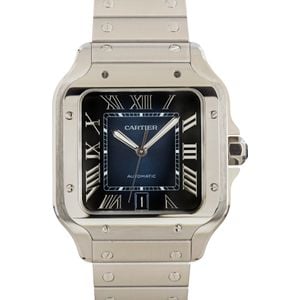 Cartier Santos de Cartier Blue Roman Dial