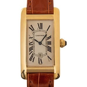 Cartier Tank Americaine 1725 18k Yellow Gold