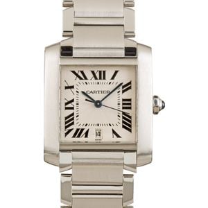 Used Cartier Tank Francaise Silver Dial