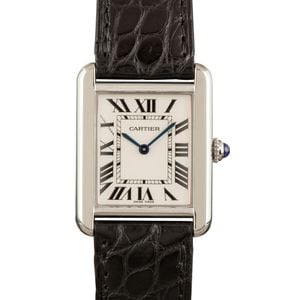 Cartier Tank Solo Steel Silver Roman Dial