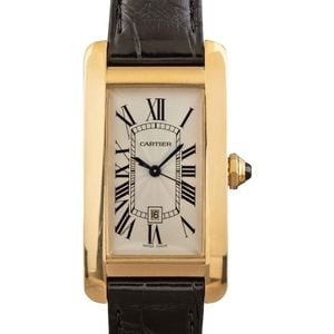 Cartier Tank Americaine 18k Yellow Gold