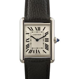 Pre-owned Cartier Tank Must Silver Dial