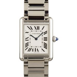 Used Cartier Tank Must Watch Large Model