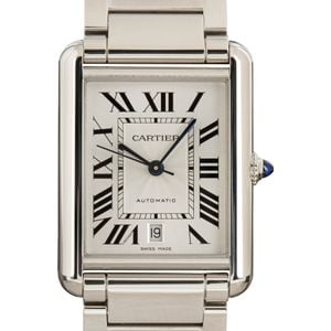 Pre-owned Cartier Tank Must Watch Stainless Steel