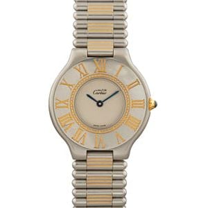 Ladies Cartier Must De 21 Ivory Dial