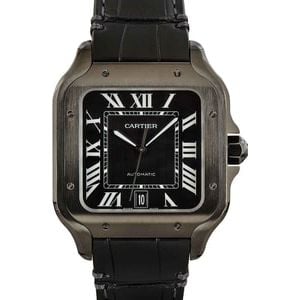 Santos de Cartier Black Roman Dial