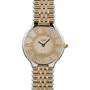 Ladies Cartier Must De 21 Steel & 18k Yellow Gold