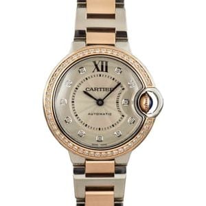 Cartier Ballon Bleu Stainless Steel & 18k Rose Gold