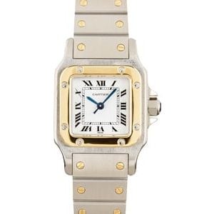 Cartier Santos Galbee Steel & 18k Gold