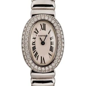 Ladies Cartier Baignoire 18k White Gold