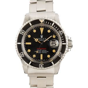 Vintage Rolex Red Submariner 1680 Feet First Dial