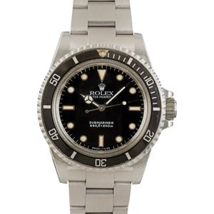 Vintage Rolex Submariner 5513 Stainless Steel Oyster