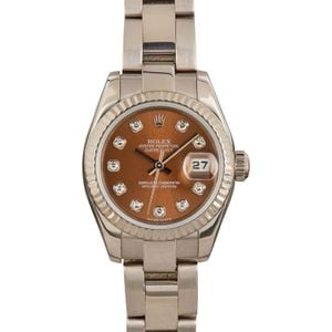 Rolex Datejust 179179 Bronze Diamond Dial