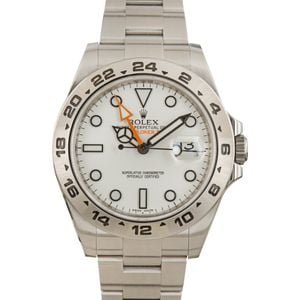 Rolex Explorer II 216570 White Dial