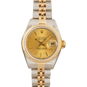 Lady Rolex Datejust 69173 Champagne Dial