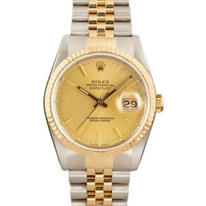 Rolex Datejust 16233 Champagne Dial