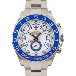 Pre-owned Rolex Yacht-Master II ref 116680 Stainless Steel