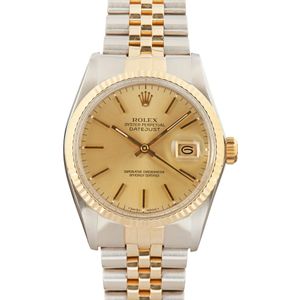 Pre-Owned Rolex Two-Tone Datejust 16013 Champagne