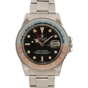 Vintage Rolex GMT-Master Ref 1675 Pepsi Bezel