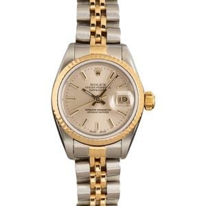 Lady Rolex Datejust 69173 Silver Index Dial