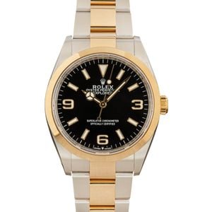 Pre-Owned Rolex Explorer 124273 Steel & 18k Gold