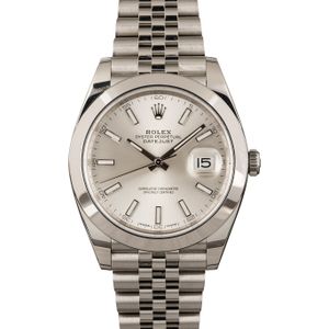 Rolex Datejust 41 Ref 126300 Silver Dial