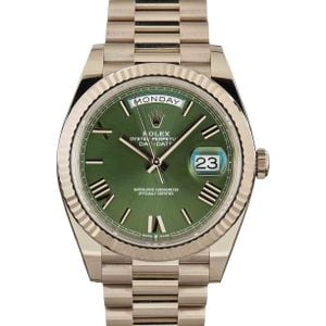 Rolex Day-Date 40 228239 Olive Green Roman Dial