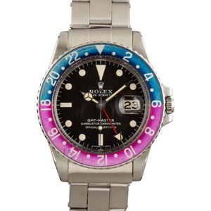 Vintage Rolex GMT-Master 1675 Mark I Dial with Fuchsia Bezel